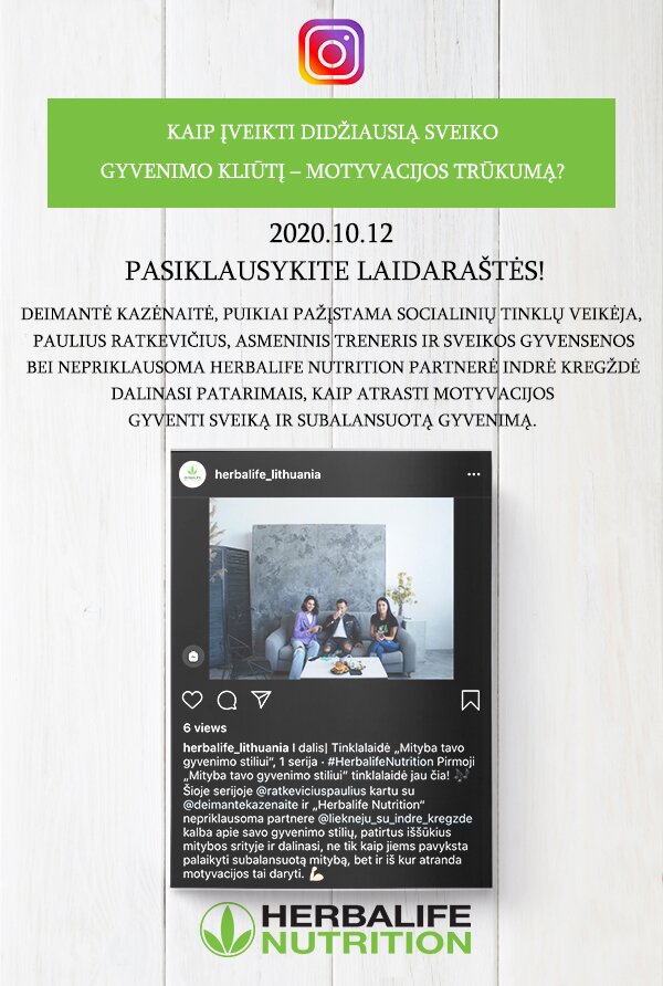 Kaip įveikti didžiausią sveiko gyvenimo kliūtį – motyvacijos trūkumą? Pasiklausykite laidaraštės!