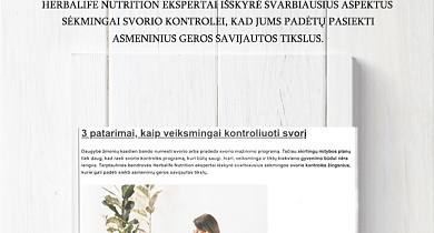 3 patarimai, kaip veiksmingai kontroliuoti svorį