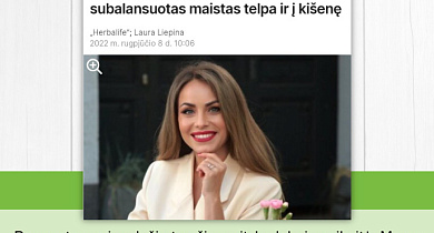 Anastasija Kurginian: šiais laikais subalansuotas maistas telpa ir į kišenę