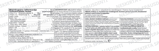 Avižų ir obuolių skaidulinės medžiagos