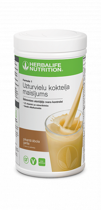 Baltyminis kokteilis Formula 1 pikantiškų obuolių